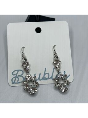 Baubles Silver & Clear Austrian Crystal Chandelier Earrings